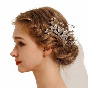 más nuevo sier fi fi handmade rhineste pein de cabello exquisito regalos para amigos accesorios de boda de boda de novia v3n3#