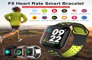 Le plus récent moniteur de fréquence cardiaque SMART WATCH F8 IP67 IP67 Fitness Tracker Smartwatch Sleep Monitor pour iOS Android6147031