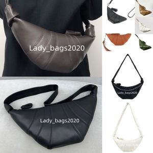 Lemaire Croissant Sac Lema Coin Purse Collier Kelechain Mini Designer Luxury OBLIQUE DUMPLING PETIT Sacs sous les aras de corps en cuir souple authentique