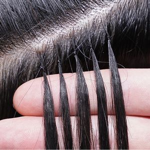 Producto más nuevo Nano Ring Hair Micro Beads Extensiones de cabello Máquina Remy Humano 20-26 pulgadas Pre-consolidado Recto Brasileño 200 Hilos Cabeza completa DIY Cómodo