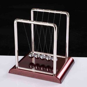 Newton's Cradle Física Ciencia Péndulo Educativo Juguetes Niños Juguetes Niños Metal Balance Ball Juegos Antiestrés Juguete Escritorio G220223