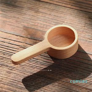 NEWWooden Coffee Scoop Cuchara medidora Black Walnut Wood Kitchen Scoop Cuchara medidora para azúcar en polvo Venta al por mayor RRA9984