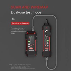 Testeur Lan NF-802, traceur de fil réseau, traceur de câble RJ45 RJ11, recherche de ligne téléphonique, outil de réparation de réseau