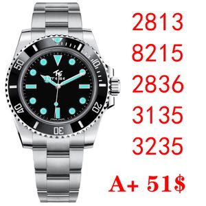 Top Clean NF 16610 Montres de sport de luxe pour hommes d'affaires ETA 2836 3135 3235 automatique en acier inoxydable 904L noir lumineux étanche plongée 40MM 41MM montre-bracelet propre