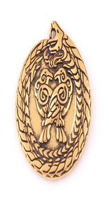 NF0010 Usine directe s Viking Dragon Amulettes Antique nouveau pendentif nordique forme ronde charmes religieux hommes européens femmes coupl6318964