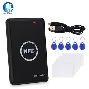 NFC Smart Card Reader Writer RFID Copier / Duplicator 125KHz 13.56MHz PROGRAMME USB CLÉ FOBS ID ID IC EM UID EM4305 T5577 TAG 240423