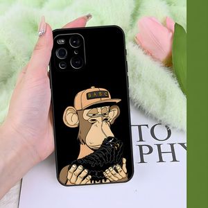 NFT APE Club Head Retrato Case para Oppo Reno 6 Pro 7 Find X3 Neo X5 A57 A54 A55 A74 One Plus 8 6 9 10 7 Pro Cortaja trasera