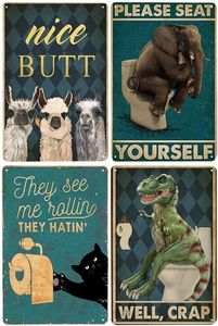 Nice Butt Retro Poster Vintage Metal Tin Sign Your Butt Serviettes My Lord Peinture Plauqe Bar Cafe Home Room Wall Decor 20x30cm Wo3