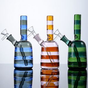 Nice Hookahs Heady Glass Bongs Bouteille Forme 14mm Femelle Conduites D'eau Avec Bol Diffus Downstem Oil Dab Rigs Accessoires Fumeurs