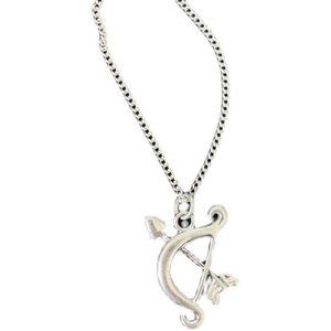 Nicho diseñador arco y forma de flecha hecho a mano 925 collar de plata esterlina moda dulce pareja salvaje accesorios de joyería