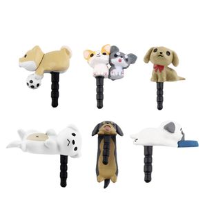Niconico Nekomura Universal Cute Puppy Dog 3,5mm Anti polvo auricular Jack tapón tapón para teléfono oreja Dock accesorio al por mayor