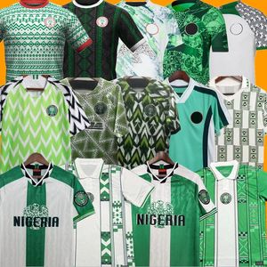 Nigeria 2024 MAILLOTS DE FOOTBALL OSIMHEN 18 19 22 23 24 Maillot de football nigérian OKOCHA OSIMHEN gilet BABAYARO 2018 Fans Player Version 94 96 98 Uniforme d'entraînement 94 96 98 RETRO