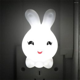 Veilleuses 0.4W lampe LED Plug-in mur dessin animé lumière animale AC110-220V ue prise américaine pour enfants bébé chambre sommeil