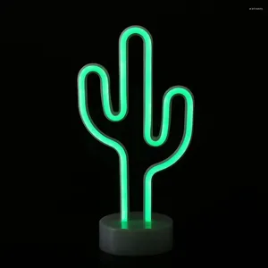 Luces nocturnas 1 juego buena lámpara de escritorio decorativa no deslumbrante PVC luna estrella cactus decoración de luz LED