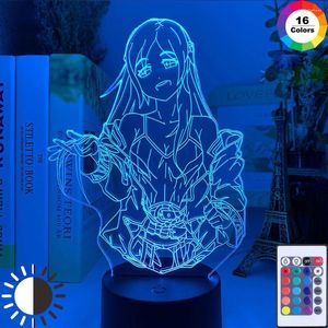 Veilleuses 3D Fire Emblem Enfant Lumière LED Changement de Couleur Usb Batterie Alimenté Lampe Robin Jeu SALLE Décor Cadeau Unique