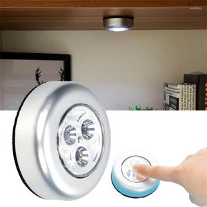 Veilleuses 3LED Light Touch Emergency Car Reading Bedside Wall Hand-Pressing Closet Cabinet