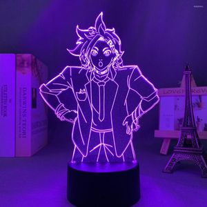 Luces de noche Anime Led Light Your Turn To Die Joe Tazuna Nightlight para decoración de dormitorio Manga Regalo de cumpleaños Habitación Lámpara 3d Death Game