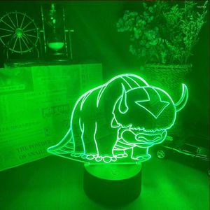 Veilleuses Avatar le dernier maître de l'air Zuko lampe pour la décoration de la maison cadeau d'anniversaire lumière LED chambre décor dessin animé
