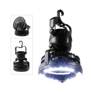 Lumières de nuit Brelong 2In1 Portable LED Cam Light avec ventilateur de plafond 18 lampe de poche pour tente extérieure livraison directe lumières éclairage intérieur Dhte2