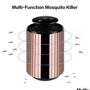 Luces nocturnas Brelong 365 Nano Smart USB Mosquito Killer Air Circation Drive Mouse Sin radiación Repelente silencioso Luz nocturna Pink Drop Dhtcl