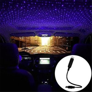 Luces nocturnas Coche LED Cielo estrellado Interior Atmósfera Techo Estrella Luz Lámpara USB