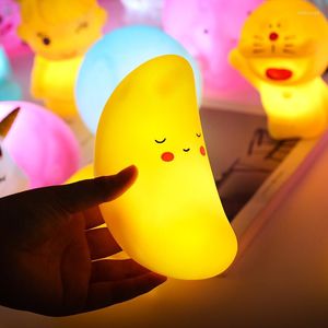 Luces de noche Luz de dibujos animados LED Lámparas de decoración lindas Luna Oso Dinosaurio Niña Niños Juguetes para niños Regalos para dormitorio Habitación de noche