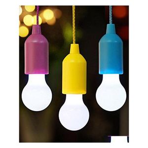 Luces nocturnas que cambian de color Led Pl Cord Light Home Impment Lámparas colgantes Mti Bb Kids Tent Decor Luces portátiles para Drop Delivery Li Dh52X