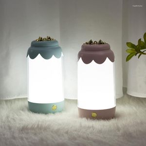 Luces nocturnas, Luz LED colorida, lámpara de mesa portátil tipo botella alimentada por USB, lámparas de atenuación recargables, Luz colgante para cabecera