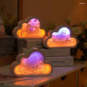 Veilleuses créatives batterie USB double alimentation 3D lampe pour miel dortoir camarade de classe anniversaire amant décoration cadeau petit