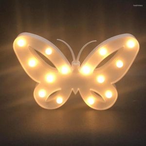 Luces nocturnas creativas LED 3D lámpara de nube alimentada por batería letra blanca luz decoración del hogar bebé para niños dormitorio regalo de Navidad