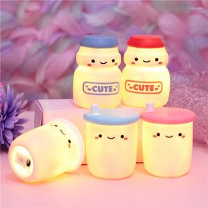 Veilleuses Creative lait thé lampe blanc nuage lumière décor à la maison bébé pour enfants chambre cadeau de noël décoratif