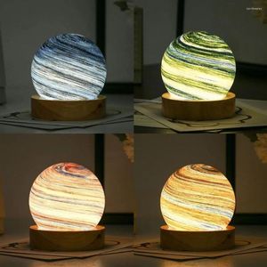 Veilleuses mode planètes lampe de bureau personnalisé chevet décoratif cadeau pour anniversaire décoration chambre lumière