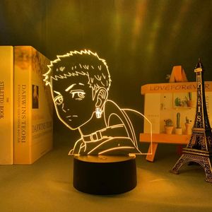 Veilleuses LED Anime Tokyo Revengers Mitsuya pour enfants chambre décoration anniversaire cadeau chambre décor bureau Manga 3D lampe