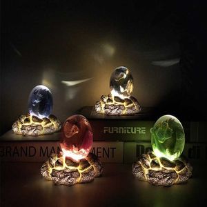 Luces nocturnas LED Luminoso Lava Dragón Huevo Luz nocturna Dormitorio Mesita de noche Decoración Dinosaurio Huevo Recuerdo Regalo Lámpara de mesa YQ231214