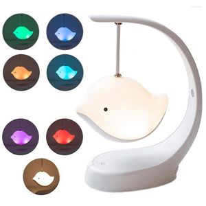 Lumières nocturnes Excellent Excellent Smart Bluetooth Compatible Music LED lampe ABS Desktop Multipurpose pour la maison