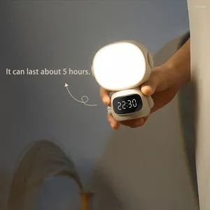 Luces nocturnas Luz para adultos de larga duración Control remoto LED con reloj Protección ocular sin parpadeo Regulable 3 para dormitorio
