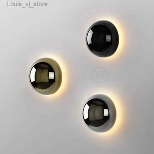 Veilleuses Nordique Design moderne intérieur rond applique murale lampe pour salle de bain chambre chevet escalier enfants chambre décor LED veilleuse luminaire YQ231214