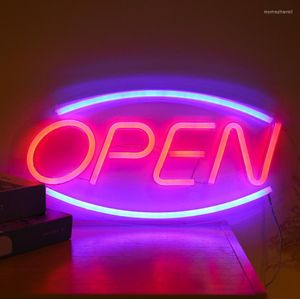 Veilleuses ouvertes LED néon tenture murale signe Bar salle fête Club bureau décoration lampe Colorful2765218