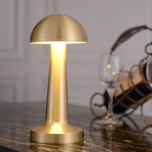 Veilleuses Lampe de table LED portable avec capteur tactile, luminosité à 3 niveaux, lampe de chevet à batterie rechargeable, chevet
