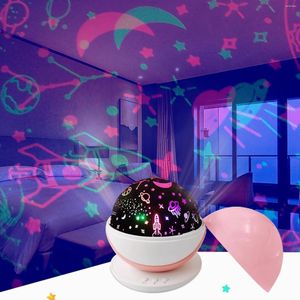 Lumières nocturnes Rotation Projecteur LEDS MAGICS ball avec animaux / motifs d'étoiles couvrent l'effet de scène USB pour la fête disco