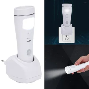 Veilleuses lumière blanche brancher des lampes de poche avec détection de mouvement lampe Rechargeable torche LED panne de courant d'urgence à la maison