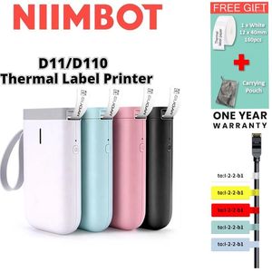 Impresora de papel de etiquetas de Cable Niimbot D11, red de una sola fila, fibra óptica, adhesivo flexible, datos de ingeniería móvil