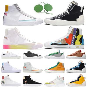 blazer mid 77 vintage hommes femmes chaussures de course Habanero Red Have A Good Game Noir Bleu Maize Marine Grenade Fer Gris Indigo baskets de sport