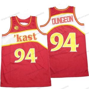 Nikivip 2021 Nuevo Barato al por mayor Kast Dungeon Basketball Jersey Hombres Todo cosido Rojo Tamaño S-XXL Calidad superior