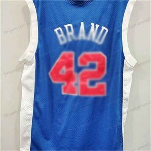 Nikivip Barato Personalizado Retro Elton # Marca Baloncesto Jersey Hombre Azul cosido Cualquier tamaño 2XS-5XL Nombre y número Vintage Calidad superior