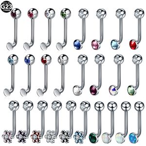 Anneaux de mamelon 10pcslot Crystal Gem Christina Vertical Hood Piercings Sexy Flower Lip Piercing Bijoux de corps 230626