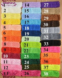 Nishine 50pcslot 15 pouces Crochet Élastique Bandons Girls Waffle Headswear Diy Children Hair Band Accessoires 231221