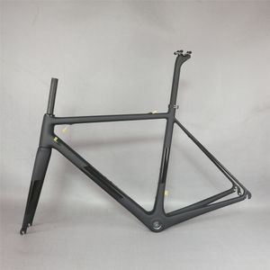 Cadre de vélo de route ultraléger en Fiber de carbone T1000 FM066, conception noire mate et brillante, support inférieur BSA à dégagement rapide