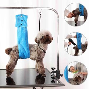 No Sit Pet Haunch Holder Arm Grooming Hammocls Arnés de sujeción Perro Gato Clip de uñas Herramienta de recorte