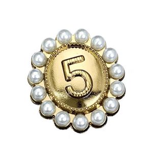 NO5 perle bricolage bouton de couture ovale en métal NO5 boutons pour chemise pull manteau